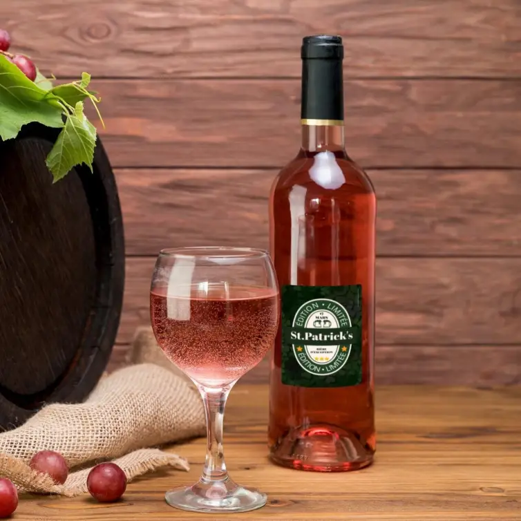 Étiquette de bière édition limitée pour la Saint-Patrick