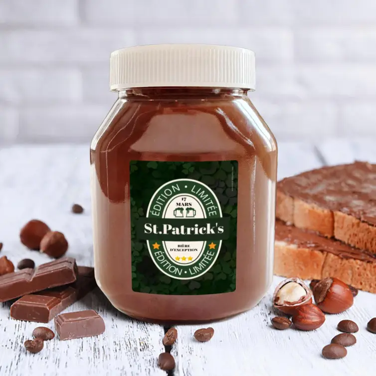 Étiquette de bière édition limitée pour la Saint-Patrick