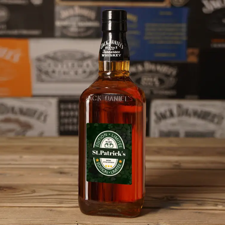 Étiquette de bière édition limitée pour la Saint-Patrick