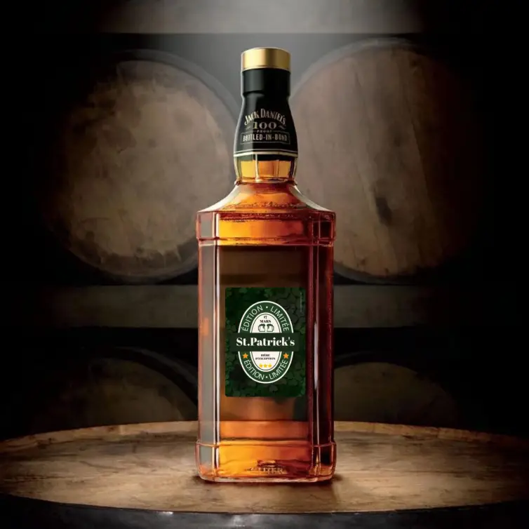 Étiquette de bière édition limitée pour la Saint-Patrick