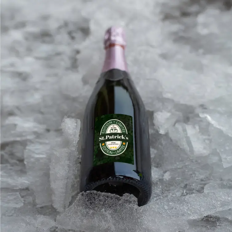 Étiquette de bière édition limitée pour la Saint-Patrick