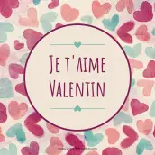 Romantic custom label to declare your love