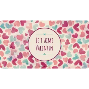 un design tendre idéal pour la Saint-Valentin ou toute occasion spéciale