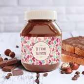 Étiquette personnalisée romantique pour déclarer son amour