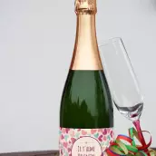 Romantic custom label to declare your love