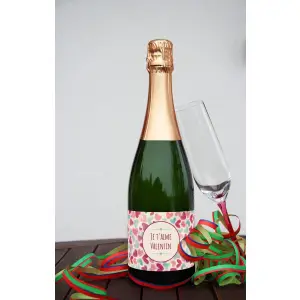 étiquette personnalisée romantique pour déclarer son amour
