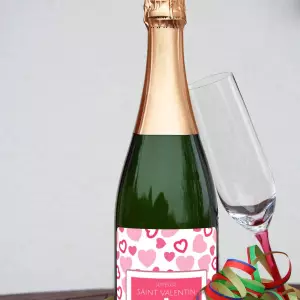 personalized happy valentine's day label with names