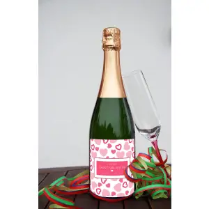 personalized happy valentine's day label with names