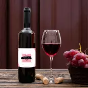 Étiquette personnalisée pour la Saint-Valentin avec design graphique moderne