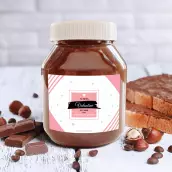 Étiquette personnalisée pour la Saint-Valentin avec design graphique moderne