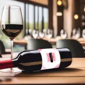 Étiquette personnalisée pour la Saint-Valentin avec design graphique moderne