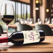 Étiquette personnalisée pour baptême au design élégant et prénom central