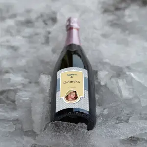 personalisierter runder taufaufkleber