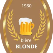 Personalized label for blonde beer