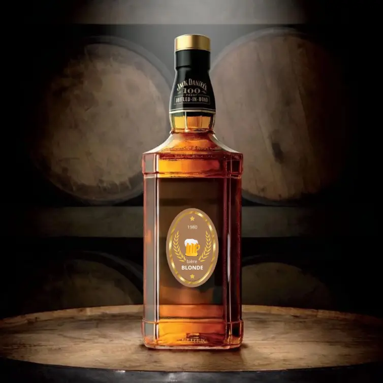 Personalized label for blonde beer