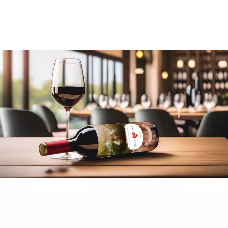 Étiquette personnalisée pour mariage Laura et Paul