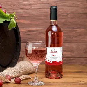 personalized mother's day label with an elegant and tender design