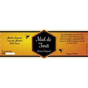 personnalisez votre étiquette de miel avec style et authenticité