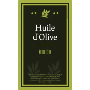 Dé un toque profesional a sus botellas de aceite de oliva gracias a nuestra elegante etiqueta personalizada.