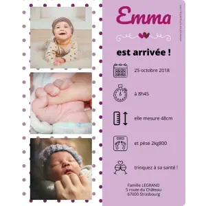Annunciate l'arrivo del vostro bambino con un'etichetta unica ed elegante
