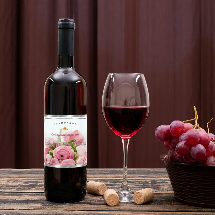 Étiquette personnalisée de champagne pour mariage et événements spéciaux