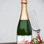 Étiquette personnalisée de champagne pour mariage et événements spéciaux