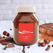 Custom birthday Cola label with iconic red and white design