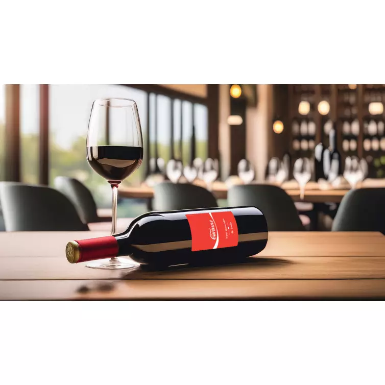 Custom birthday Cola label with iconic red and white design