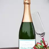 Étiquette personnalisée de champagne pour mariage ou événement spécial