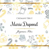 Étiquette personnalisée de crémant et Champagne pour les fêtes de fin d'année