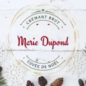 Étiquette personnalisée crémant et champagne pour Noël