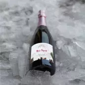 Étiquette personnalisée crémant et champagne pour Noël