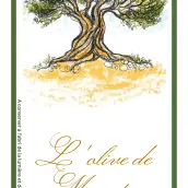 Custom label for extra virgin olive oil bottle