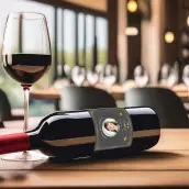 Custom birthday label with photo and elegant design