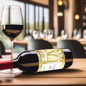 Étiquette de champagne personnalisée pour mariage avec design élégant or