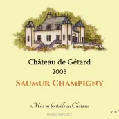 Étiquette autocollante personnalisée château de Gétard