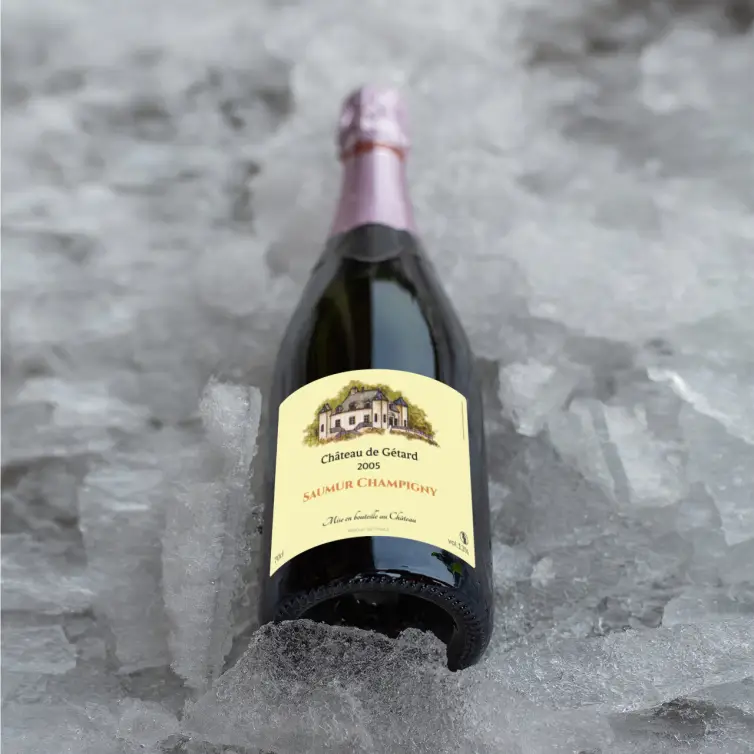 Étiquette autocollante personnalisée château de Gétard