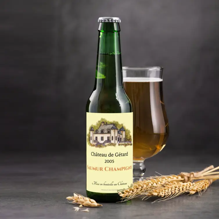 Étiquette autocollante personnalisée château de Gétard