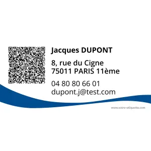 créez une étiquette d'adresse moderne et pratique grâce à un design élégant