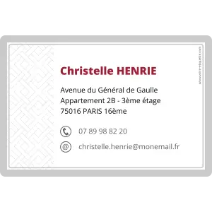 create a modern and practical business card with an elegant design