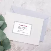 Étiquette professionnelle personnalisée avec QR code pour vos coordonnées