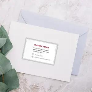 étiquette professionnelle personnalisée avec qr code pour vos coordonnées