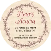 Étiquette personnalisée fleuriste élégante et professionnelle pour boutiques et artisans