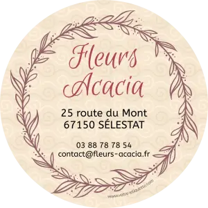 créez une étiquette unique pour mettre en valeur vos coordonnées et vos créations florales