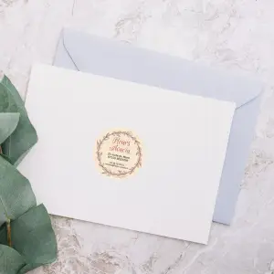 elegantes und professionelles individuelles etikett für blumenhändler für geschäfte und handwerker