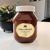 Personalized wedding champagne label elegant and refined