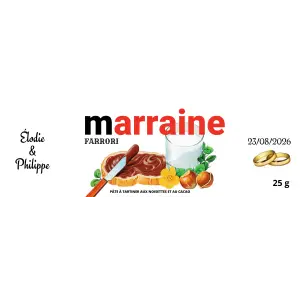 créez une étiquette unique au design gourmand pour vos cadeaux invités