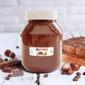 Personalized spread label mini nutella for wedding and events
