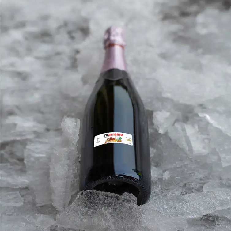 Personalized spread label mini nutella for wedding and events