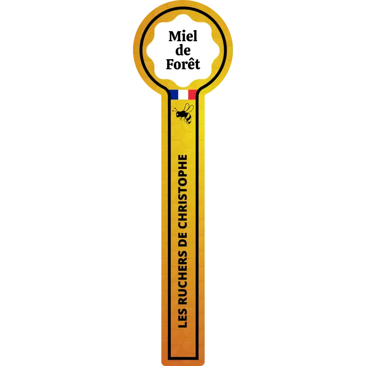 Étiquette personnalisée bande de garantie pour pots de miel authentiques